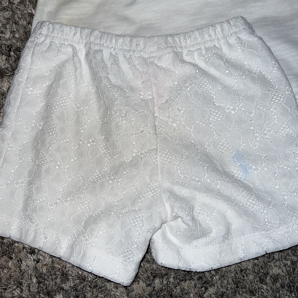 White Lacey Short Set - Picture 3 of 4